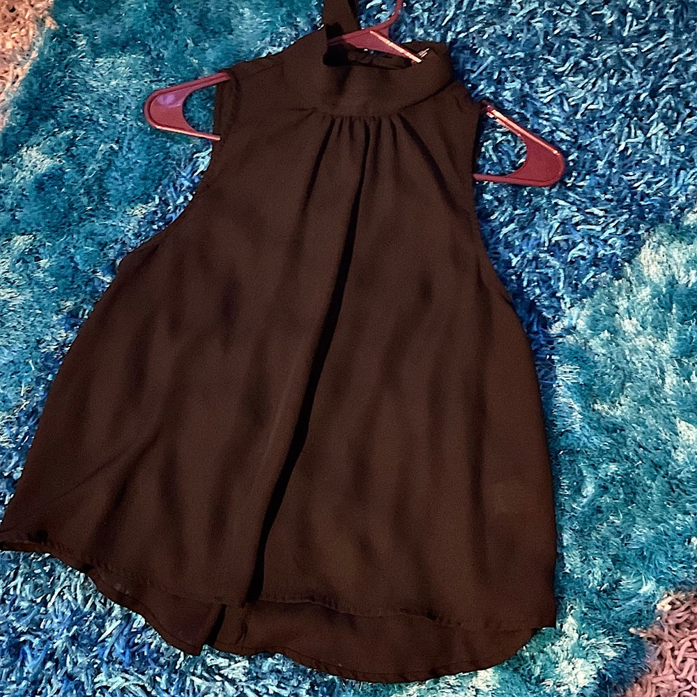 Delicate black lace dress shirt